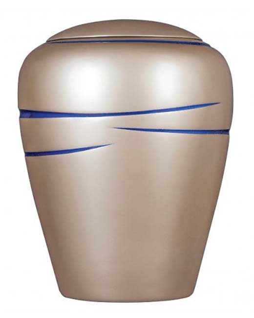 Ovale Resin Urn Shiny Bronze (3.8 liter)